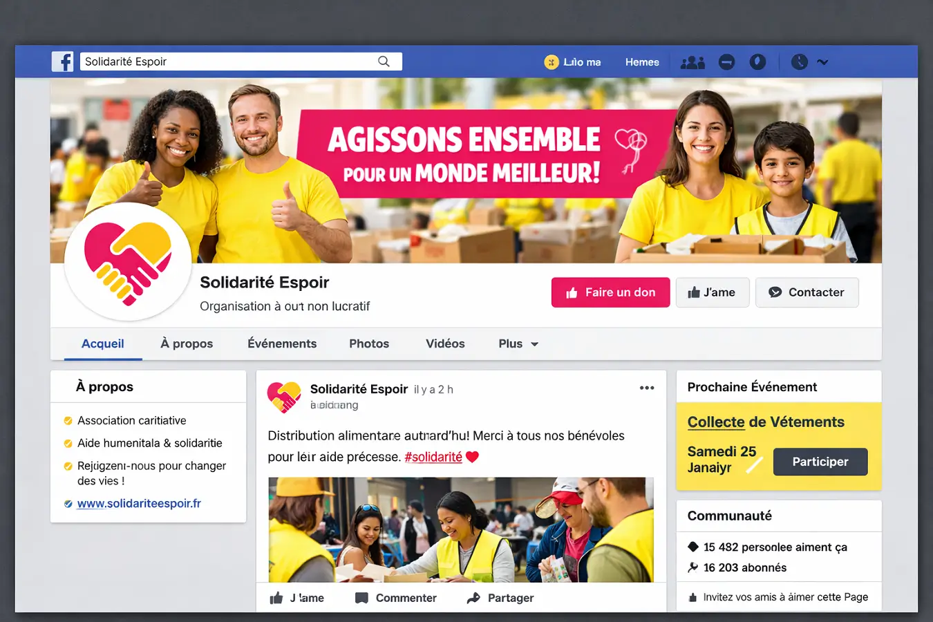 Comment créer un compte Facebook pour une association