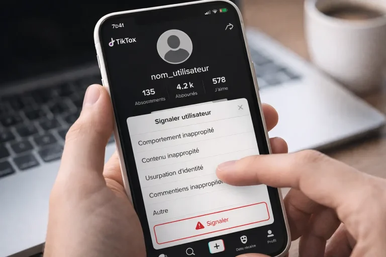 comment signaler un compte tiktok