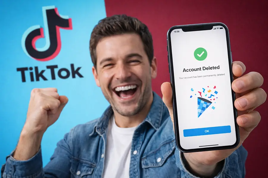compte TikTok supprimé