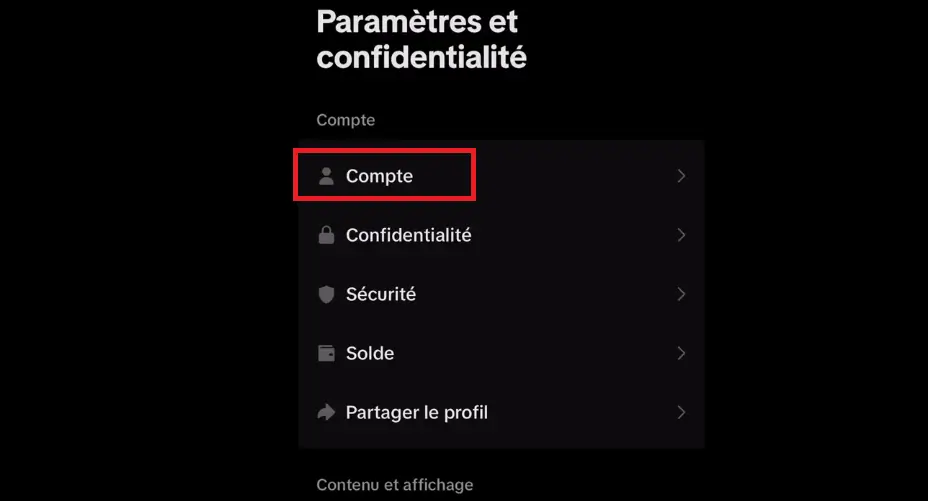 option compte