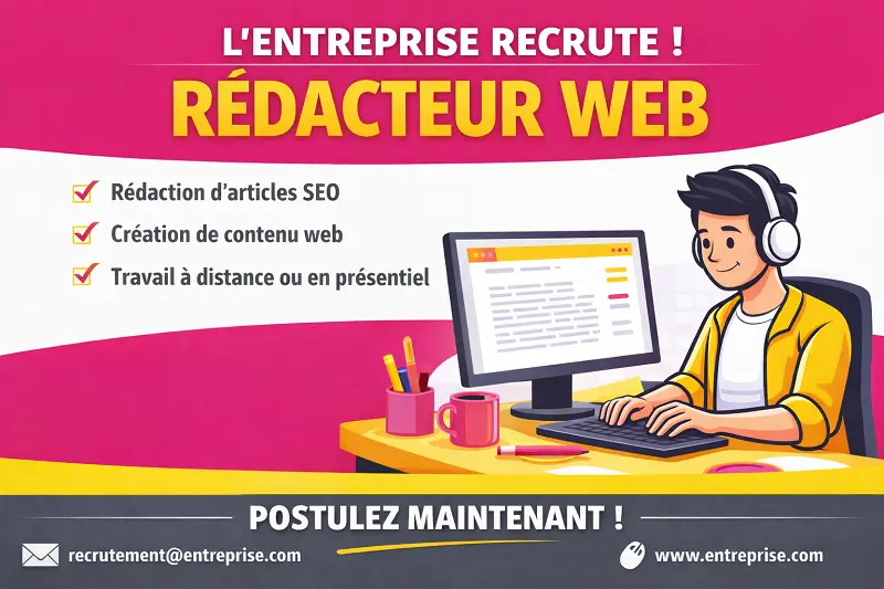 recrutement rédacteur web 