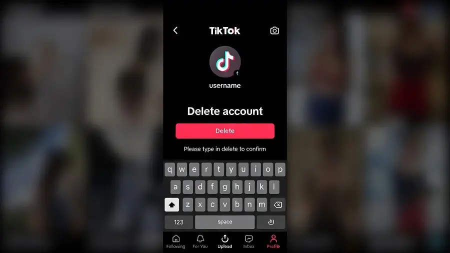 supprimer compte tiktok 