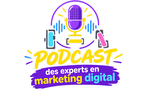 Logo du podcast des experts en marketing digital, par Alhena Conseil